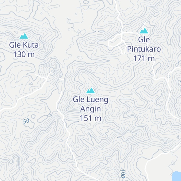 Map of Gle Lueng Angin