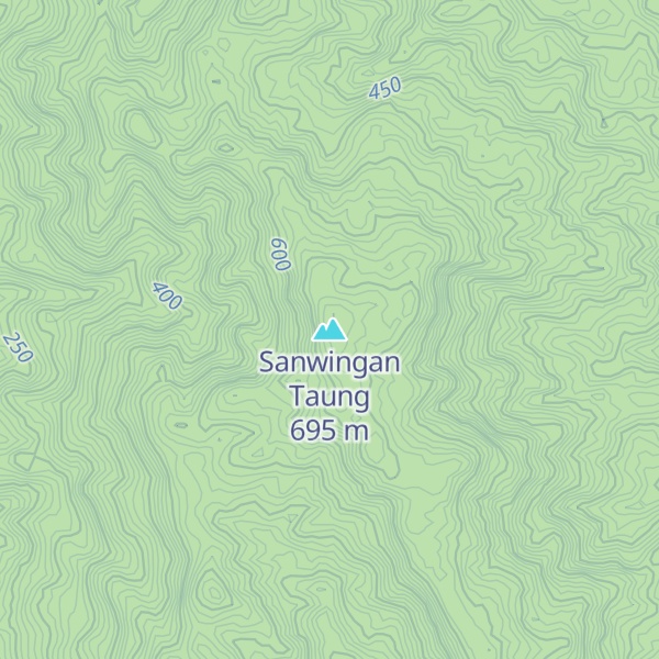 Map of Sanwingan Taung