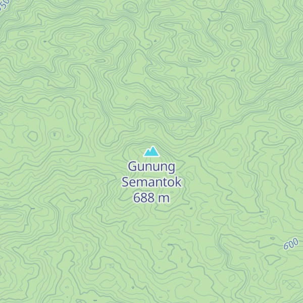Map of Gunung Semantok