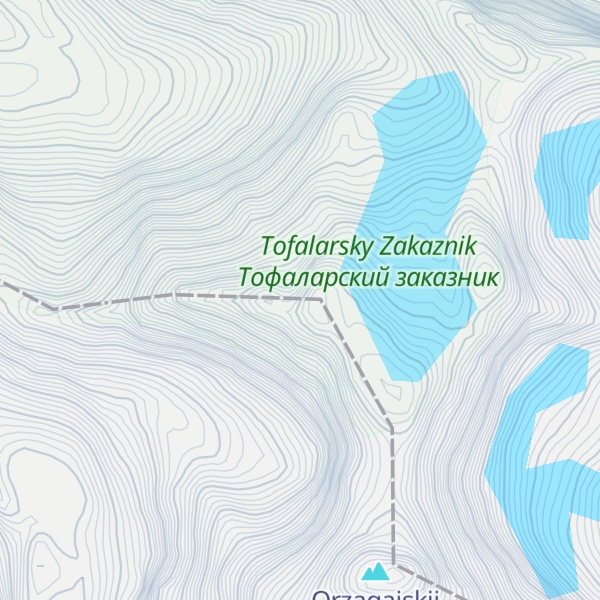 Map of Pik Kusurgasheva