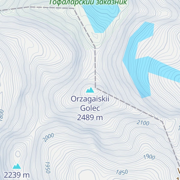 Map of Orzagaiskii Golec
