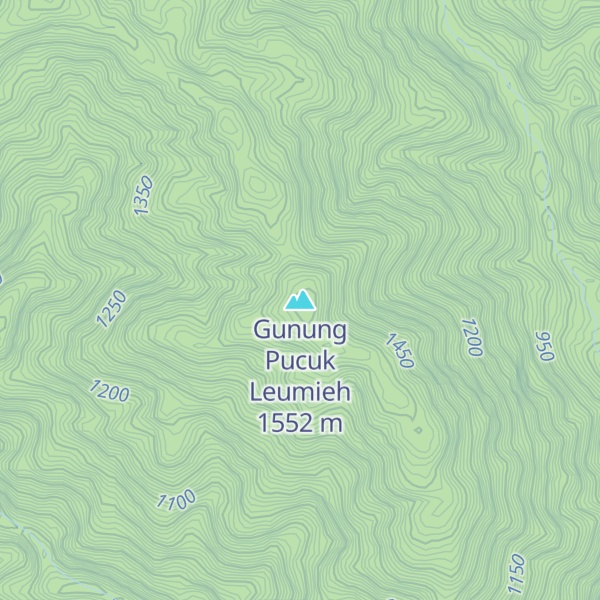 Map of Gunung Pucuk Leumieh