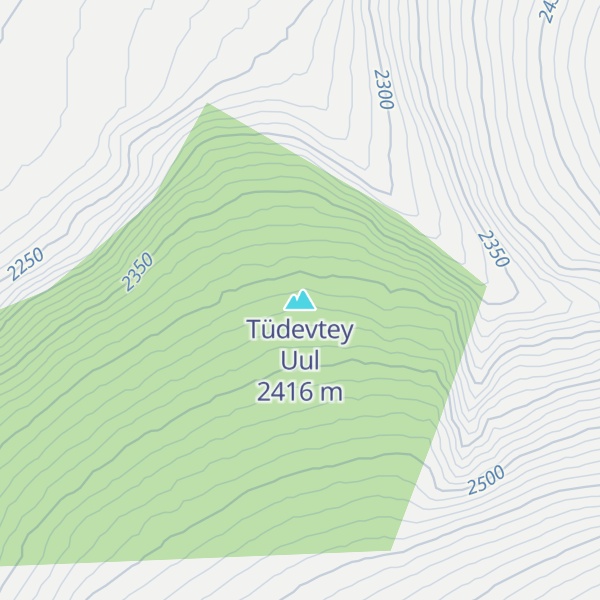 Map of Tüdevtey Uul