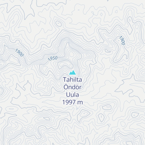 Map of Tahilta Öndör Uula