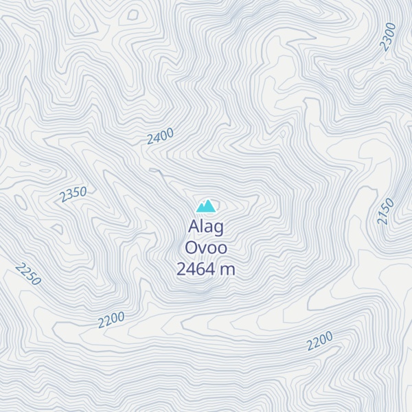 Map of Alag Ovoo
