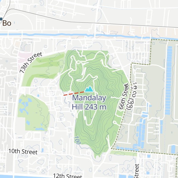 Map of Mandalay Hill