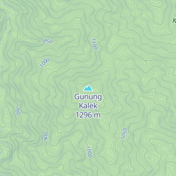 Map of Gunung Kalek