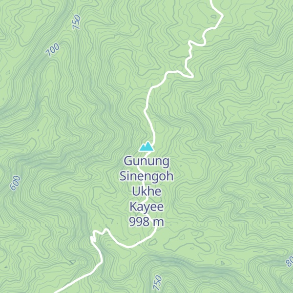 Map of Gunung Sinengoh Ukhe Kayee