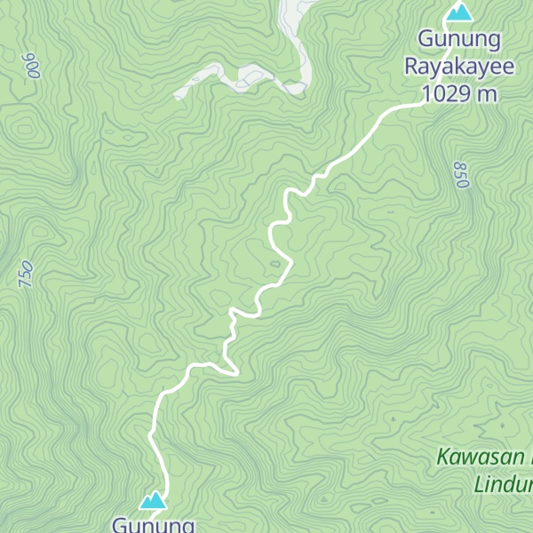Map of Gunung Monteungku