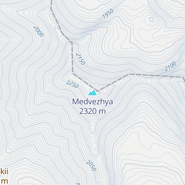 Map of Medvezhya