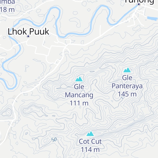 Map of Gle Mancang