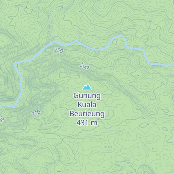 Map of Gunung Kuala Beurieung