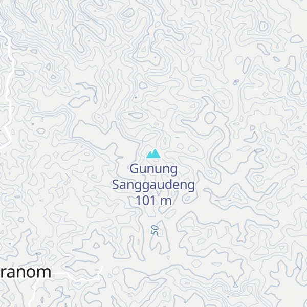 Map of Gunung Sanggaudeng
