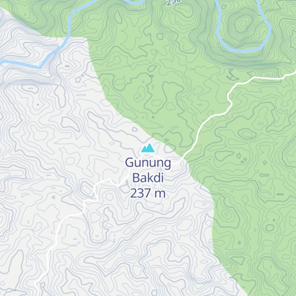Map of Gunung Bakdi
