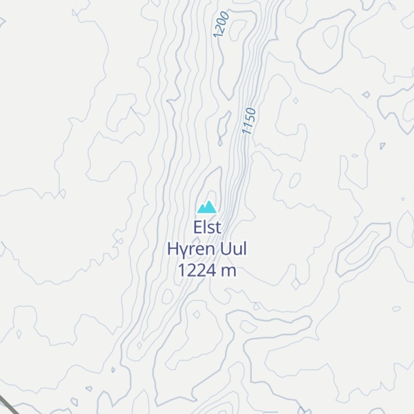 Map of Elst Hүren Uul