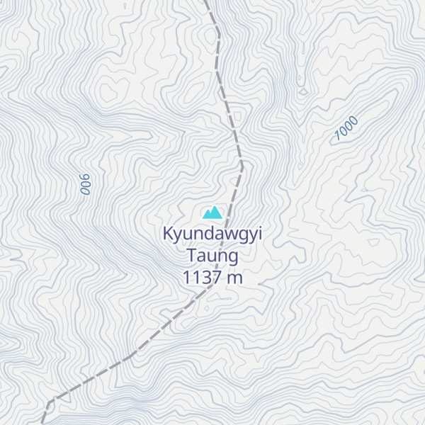 Map of Kyundawgyi Taung