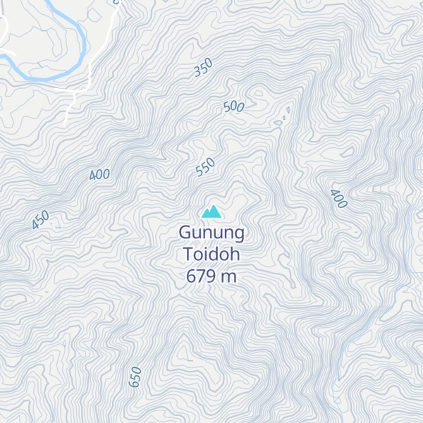 Map of Gunung Toidoh
