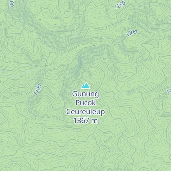 Map of Gunung Pucok Ceureuleup
