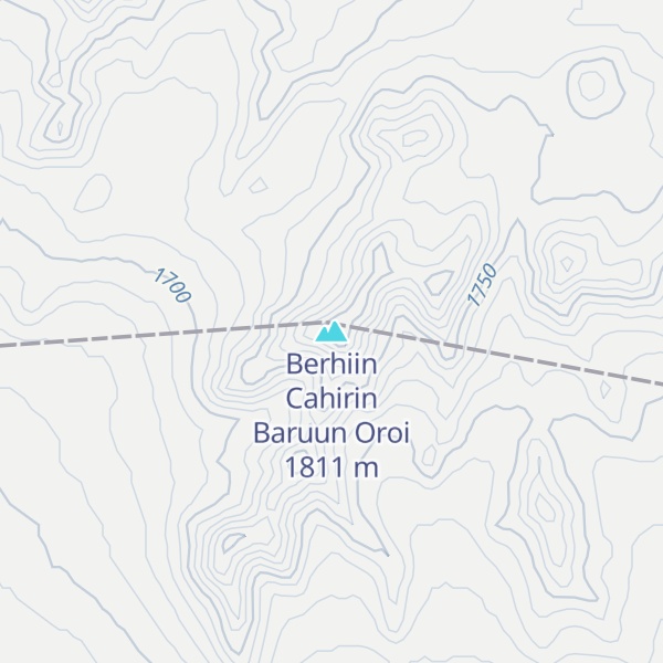 Map of Berhiin Cahirin Baruun Oroi
