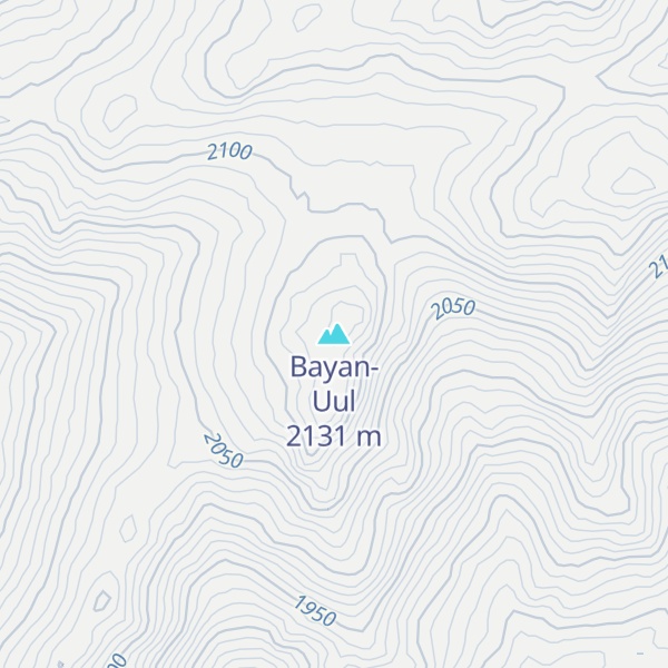 Map of Bayan-Uul
