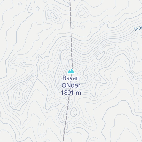 Map of Bayan ӨNdөr