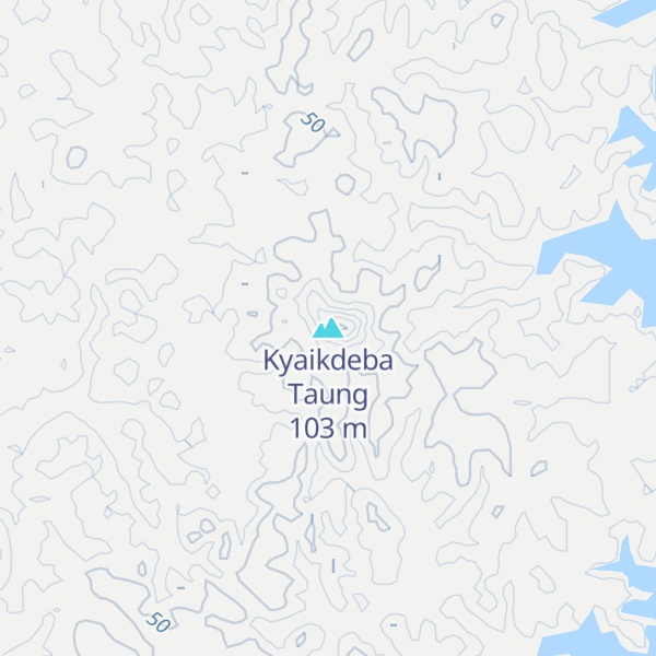 Map of Kyaikdeba Taung