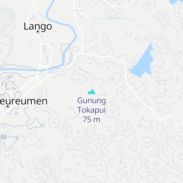 Map of Gunung Tokapui