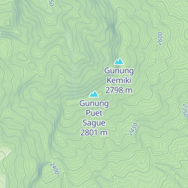 Map of Gunung Puet Sague