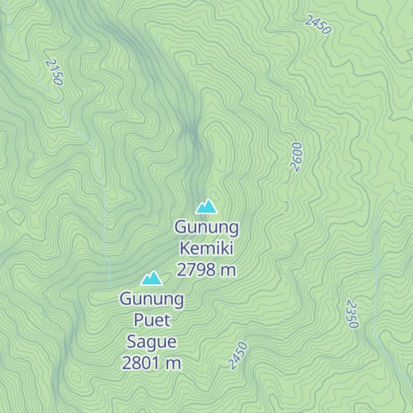 Map of Gunung Kemiki