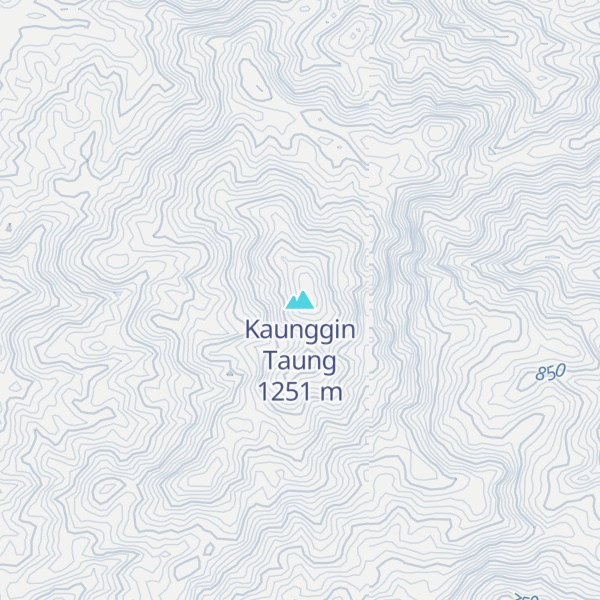 Map of Kaunggin Taung