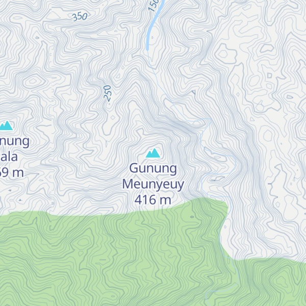 Map of Gunung Meunyeuy