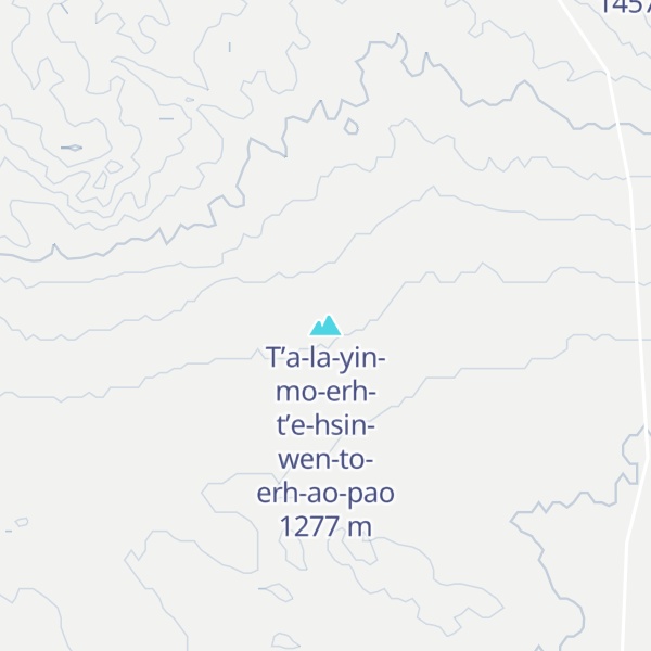 Map of T’a-la-yin-mo-erh-t’e-hsin-wen-to-erh-ao-pao