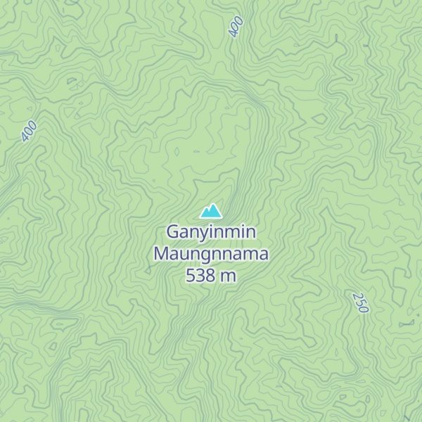 Map of Ganyinmin Maungnnama
