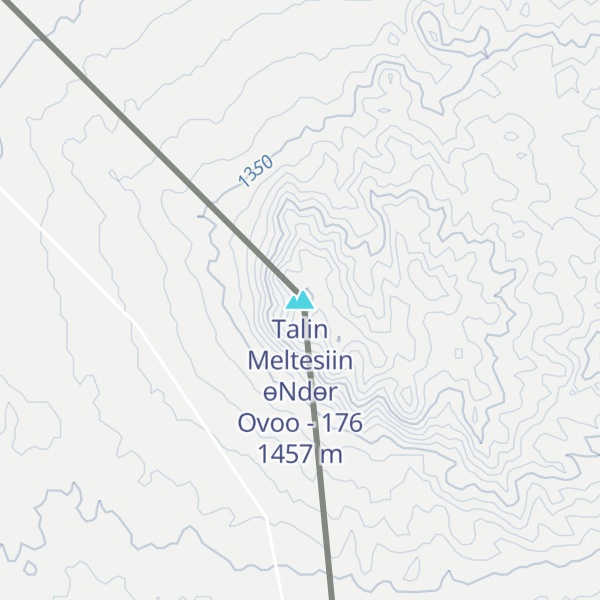 Map of Talin Meltesiin өNdөr Ovoo - 176