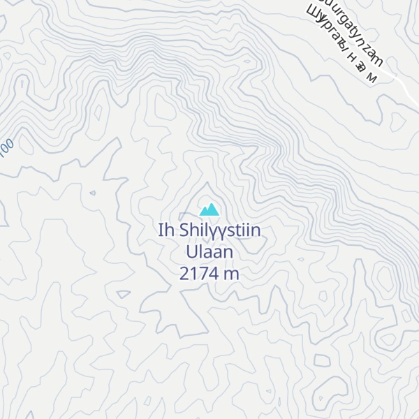 Map of Ih Shilүүstiin Ulaan