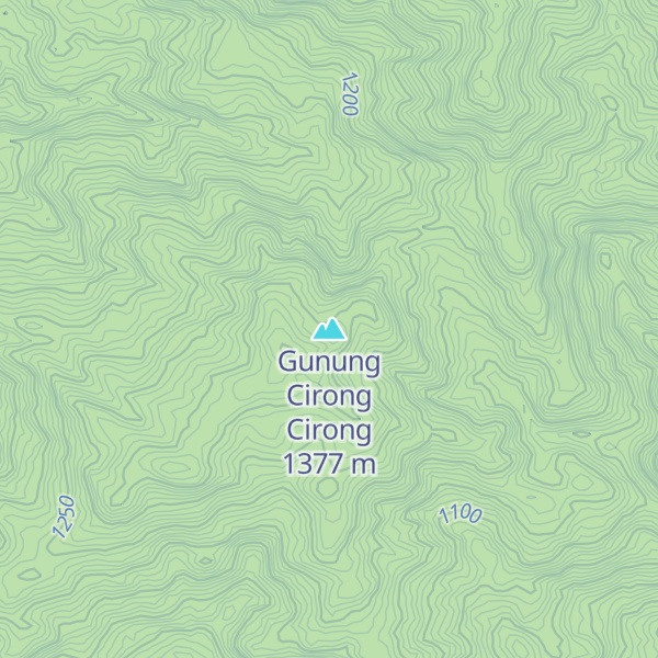 Map of Gunung Cirong Cirong