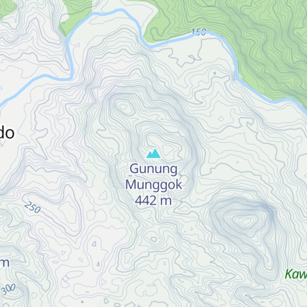 Map of Gunung Munggok