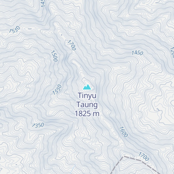 Map of Tinyu Taung