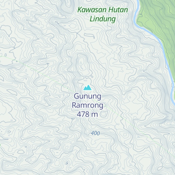 Map of Gunung Ramrong