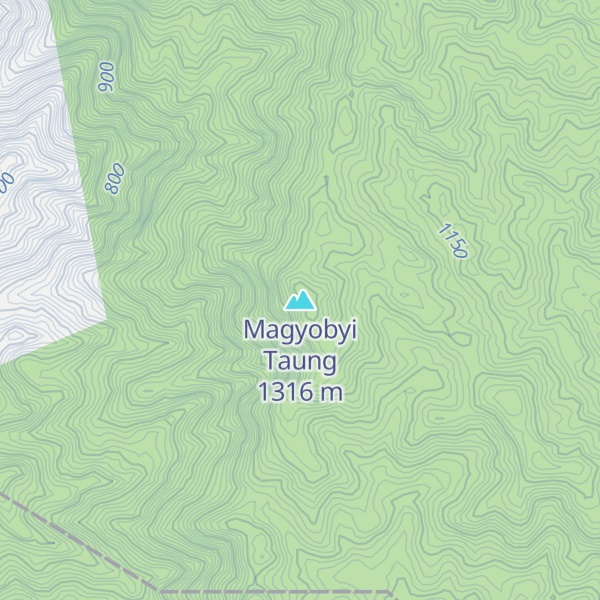Map of Magyobyi Taung