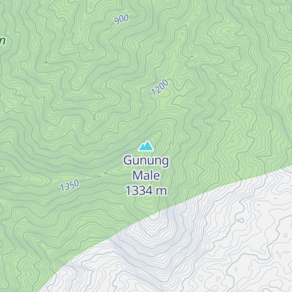 Map of Gunung Male