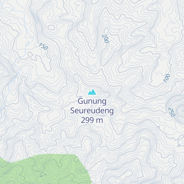 Map of Gunung Seureudeng