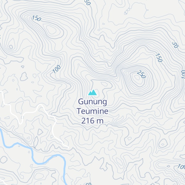 Map of Gunung Teumine