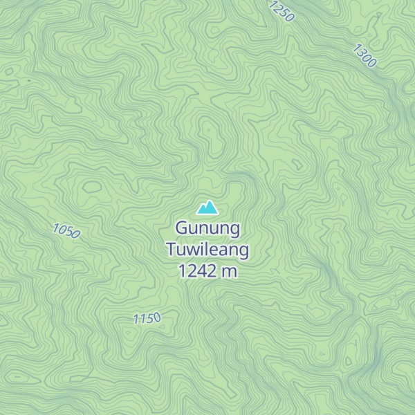 Map of Gunung Tuwileang