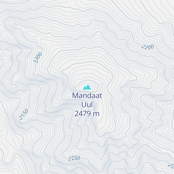 Map of Mandaat Uul
