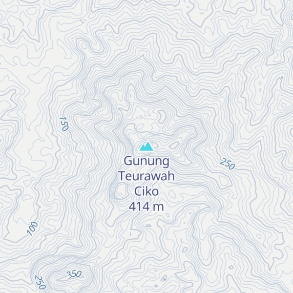 Map of Gunung Teurawah Ciko