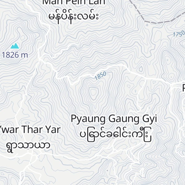 Map of Kyaukthitta Taung