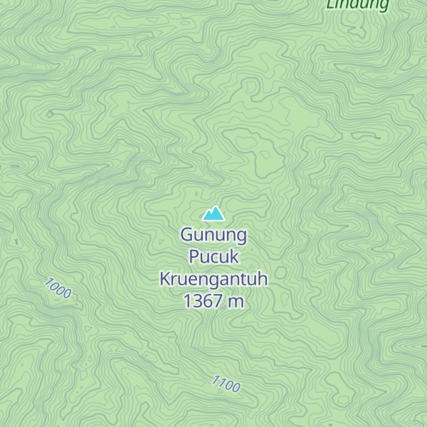 Map of Gunung Pucuk Kruengantuh