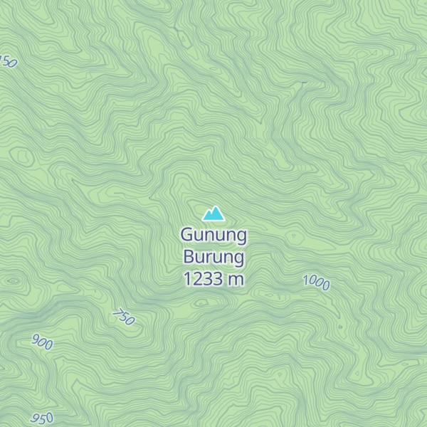 Map of Gunung Burung