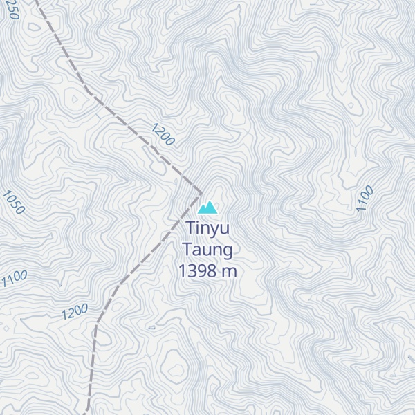 Map of Tinyu Taung